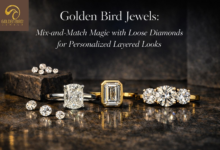 Personalized layered looks with loose diamonds by Golden Bird Jewels