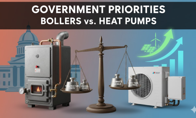 Government Priorities: Boilers vs. Heat Pumps